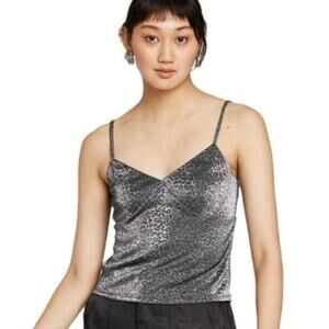 Wild Fable Silver Animal Print Cami